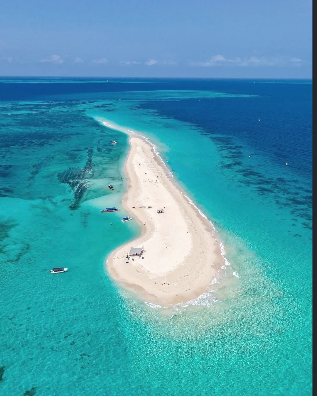 Nakupenda Sandbank Drone View
