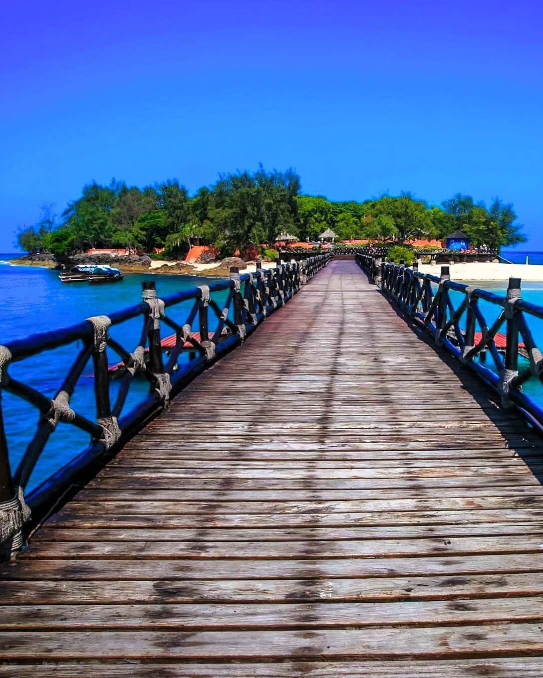 Prison Island coral stone building on Zanzibar island