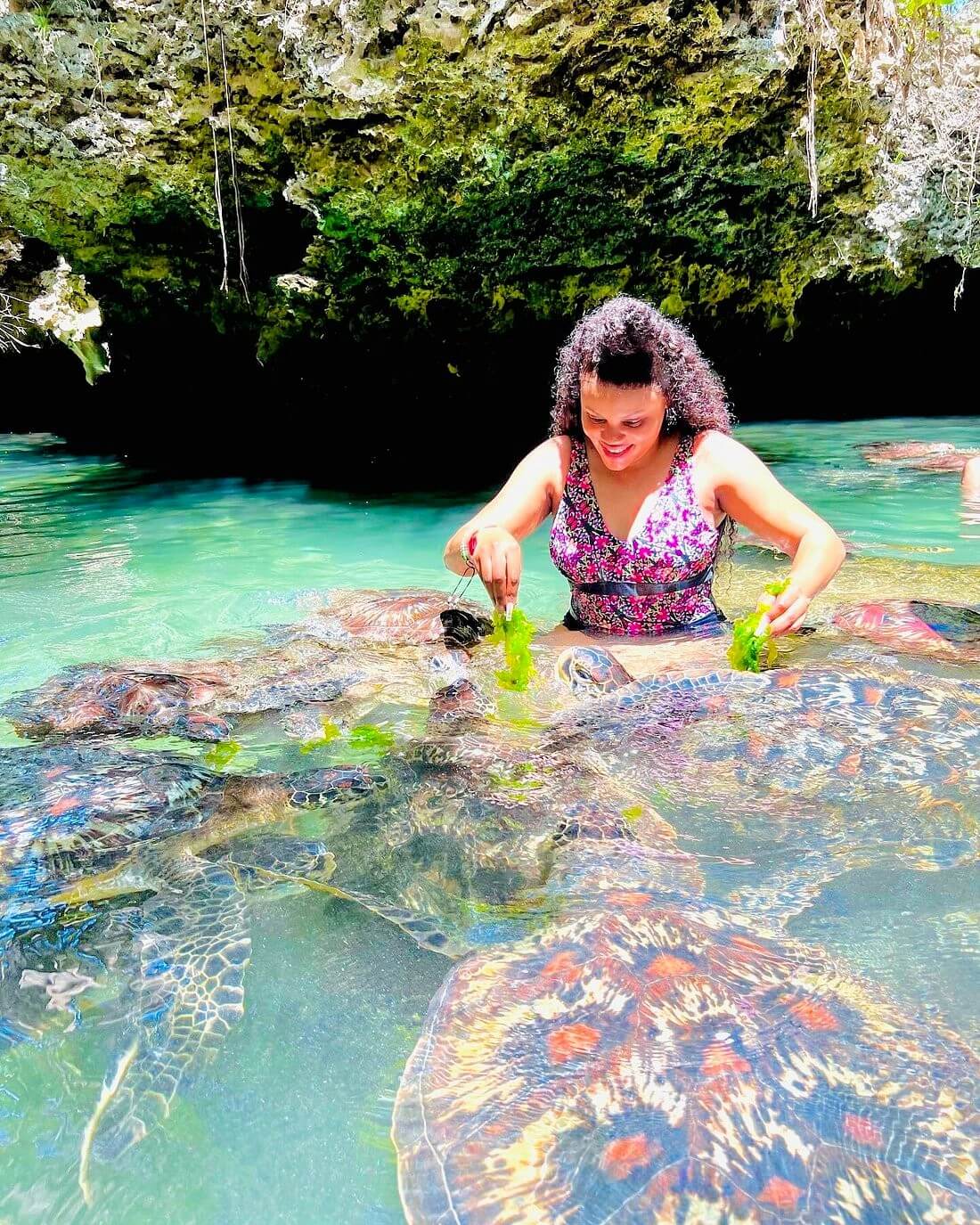Visitors on a Zanzibar Baraka Aquarium tour boat